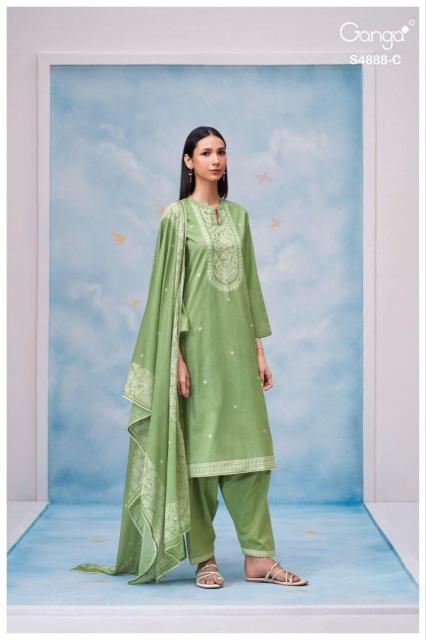 Ganga driyara 4888 cotton dress material wholesaler on fb